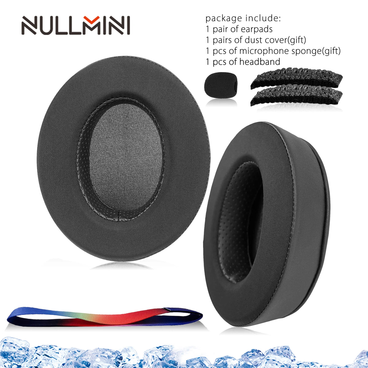 NullMini Cooling Gel Earpads for SteelSeries Arctis Headsets
