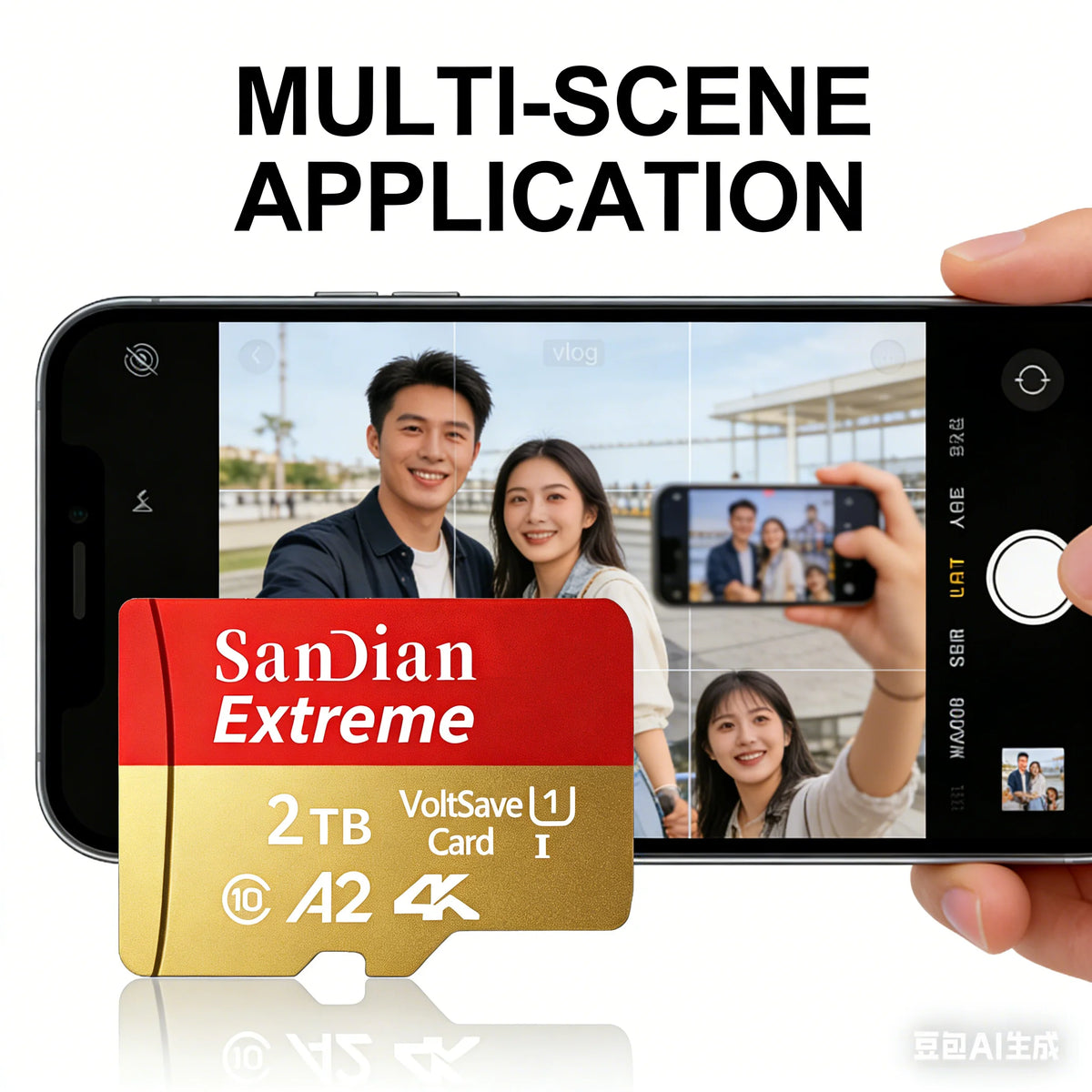 Class 10 microSD Memory Card with USB Adapter
