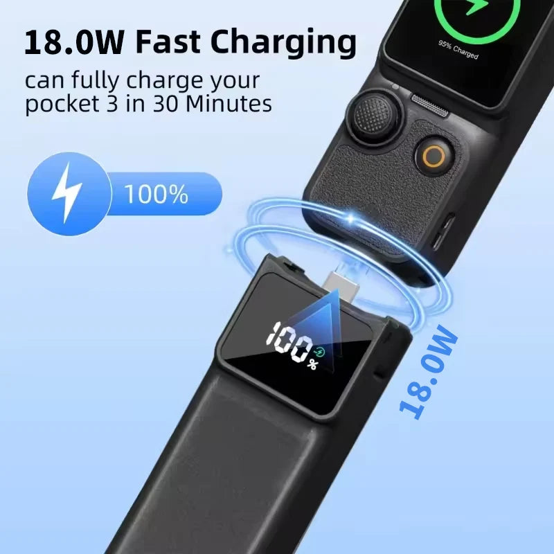 5000mAh Battery Handle for DJI Osmo Pocket 3/4