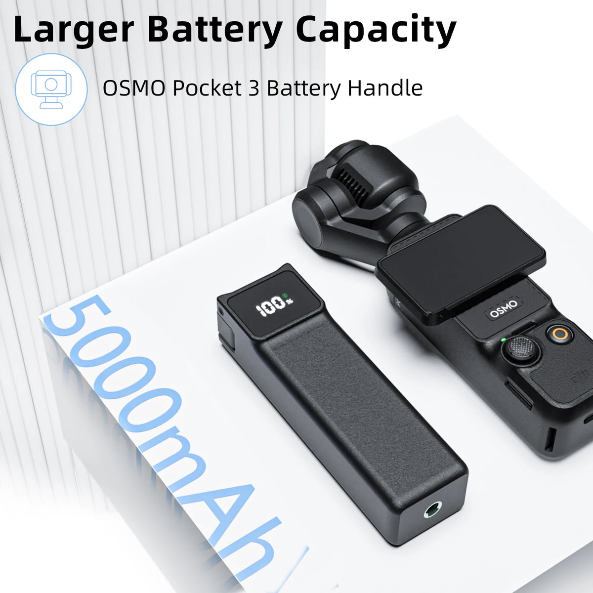 5000mAh Battery Handle for DJI Osmo Pocket 3/4