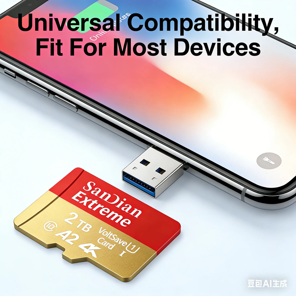 Class 10 microSD Memory Card with USB Adapter