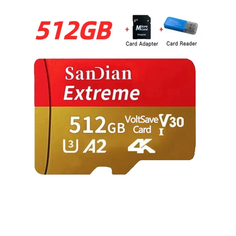 Class 10 microSD Memory Card with USB Adapter