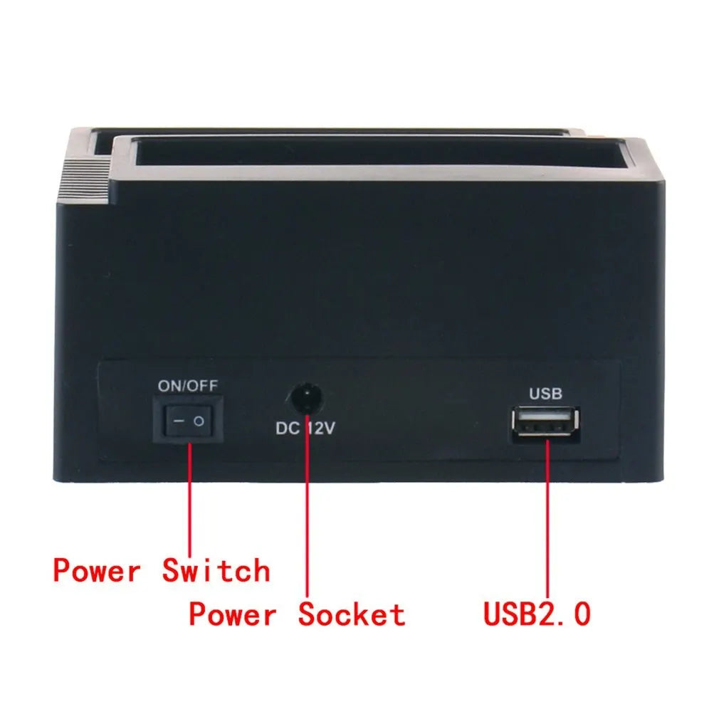 SATA/IDE Hard Drive Dock with USB Hub & Card Reader