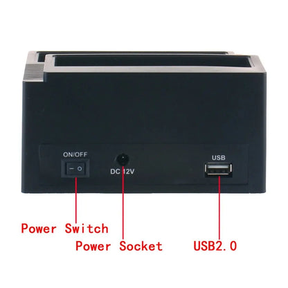 SATA/IDE Hard Drive Dock with USB Hub & Card Reader