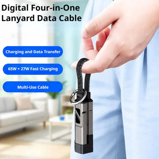 4-in-1 Keychain Charging Cable