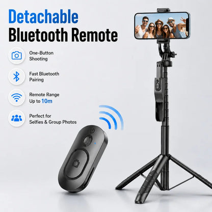 3-in-1 Selfie Stick Tripod with Bluetooth Remote