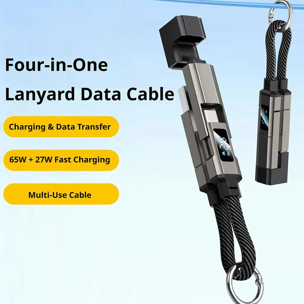 4-in-1 Keychain Charging Cable