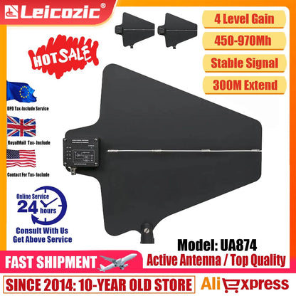 Leicozic UA874 UHF Antenna & Splitter Kit