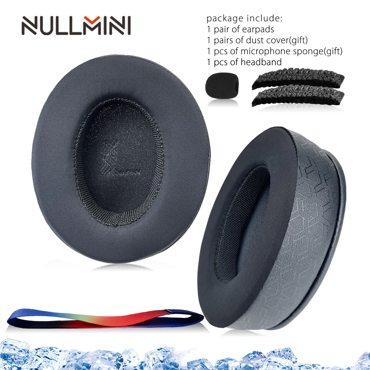NullMini Cooling Gel Earpads for SteelSeries Arctis Headsets