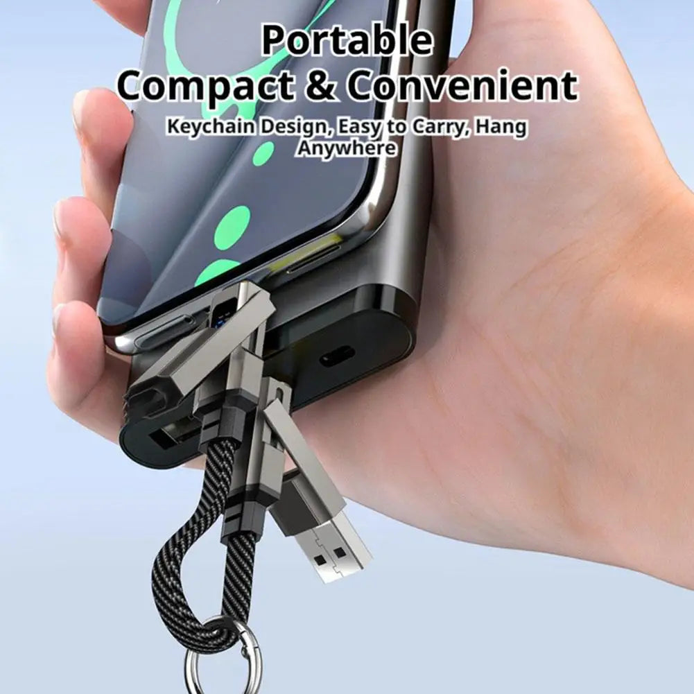 4-in-1 Keychain Charging Cable